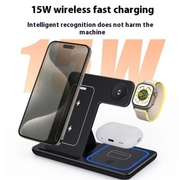 ZentroCharge™ 3-in-1 Wireless Charger