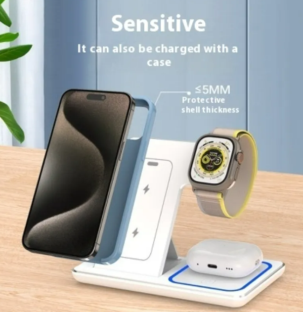 ZentroCharge™ 3-in-1 Wireless Charger